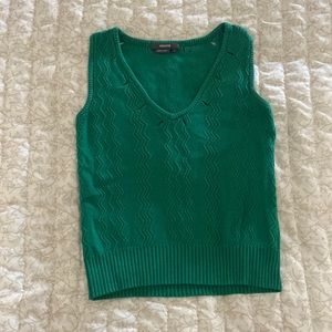 Maxime Green Knit Tank Top